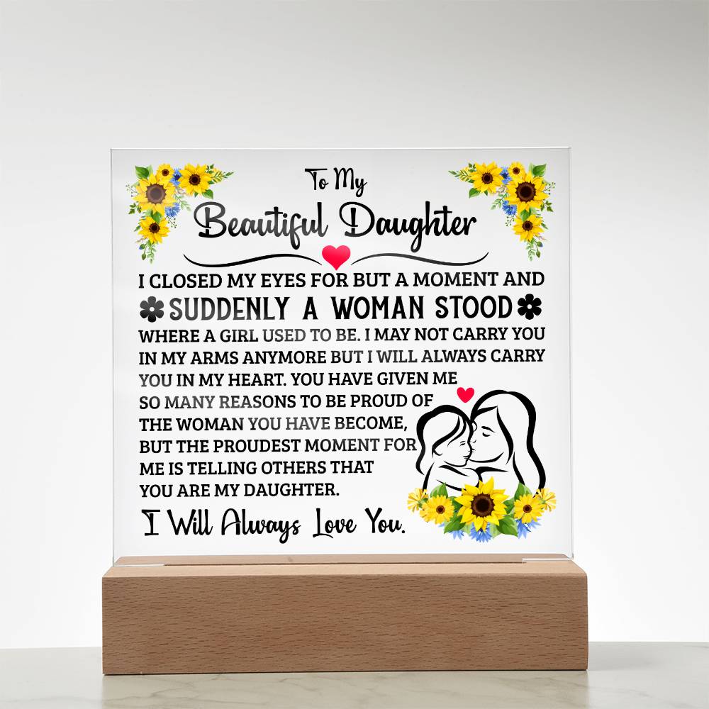 To My Daughter – Acrylic Square